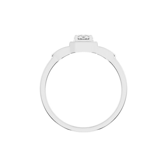 Delistreve Split shank round cut delicate lab diamond ring