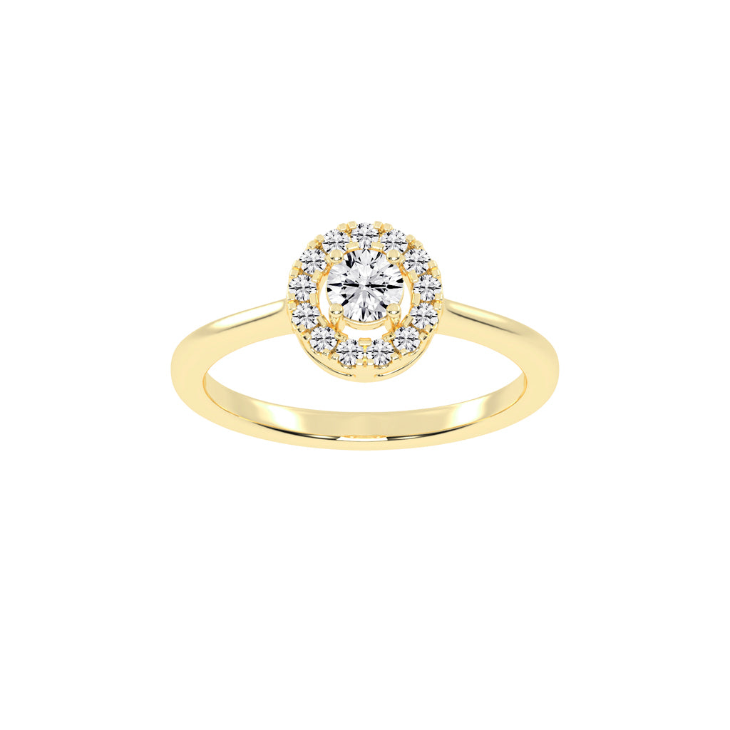 Classic Double Halo Elegance Ring