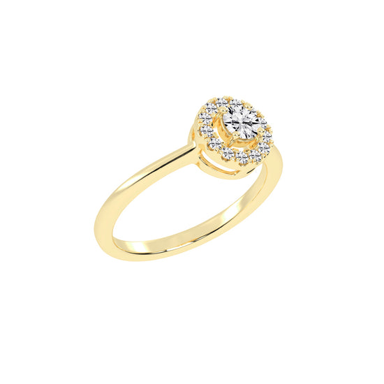 Classic Double Halo Elegance Ring