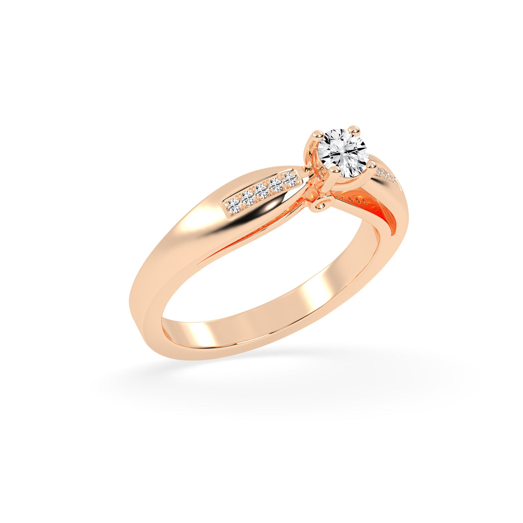 Modern Grace Solitaire Ring