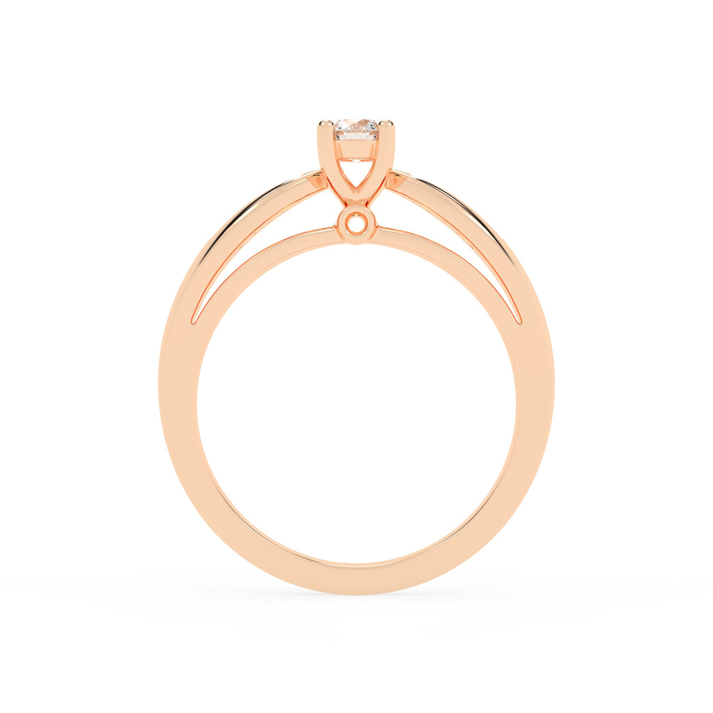 Modern Grace Solitaire Ring