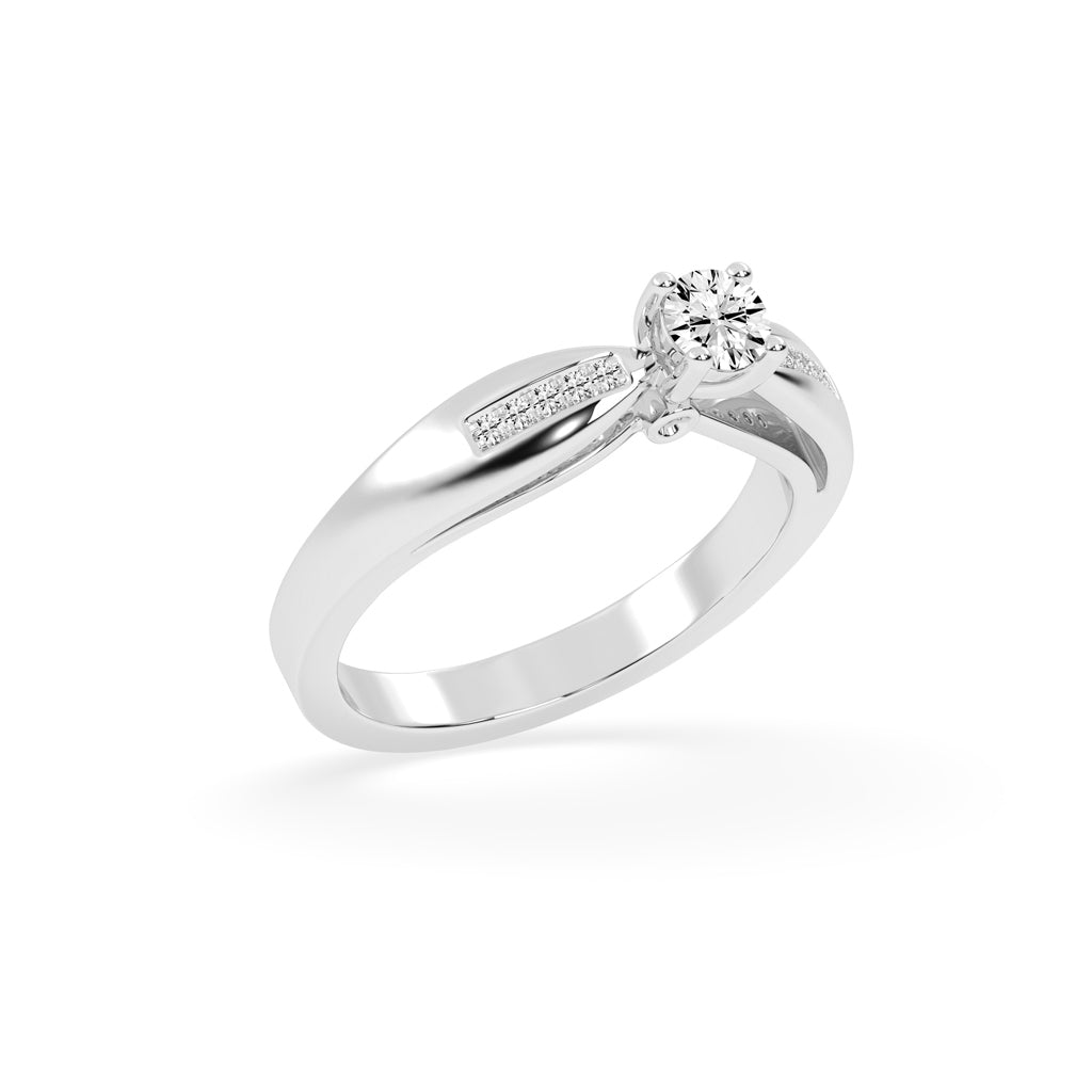 Modern Grace Solitaire Ring