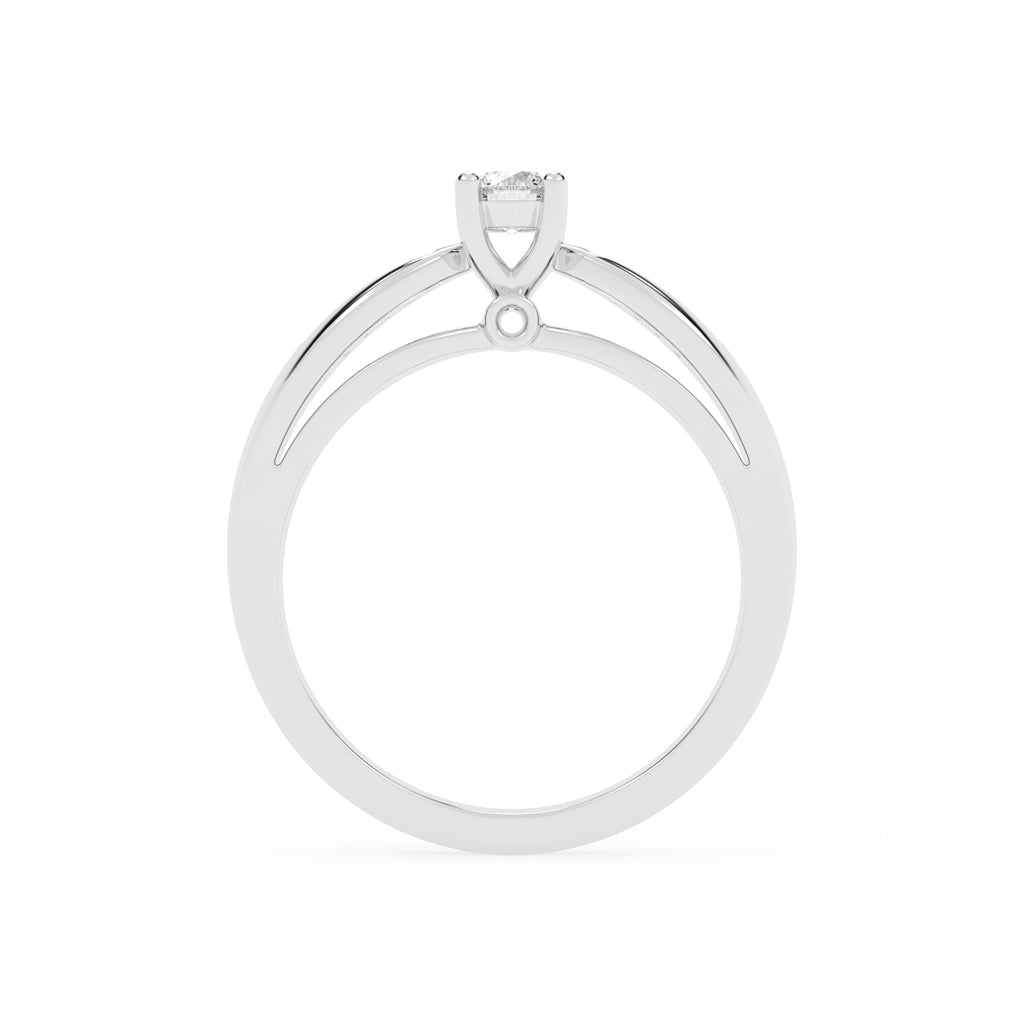 Modern Grace Solitaire Ring