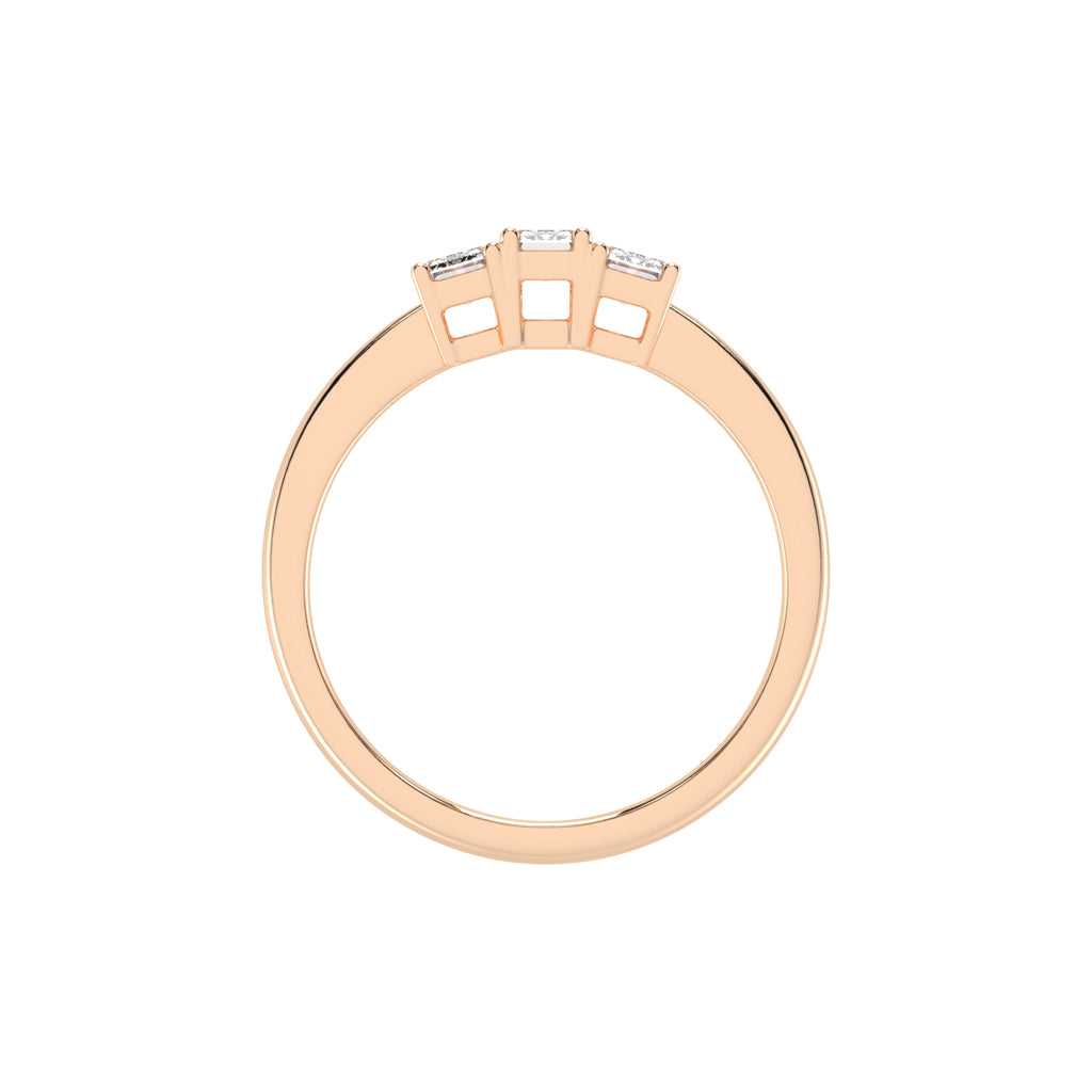 Trinity Emerald-Cut Classic Ring