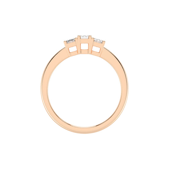 Trinity Emerald-Cut Classic Ring