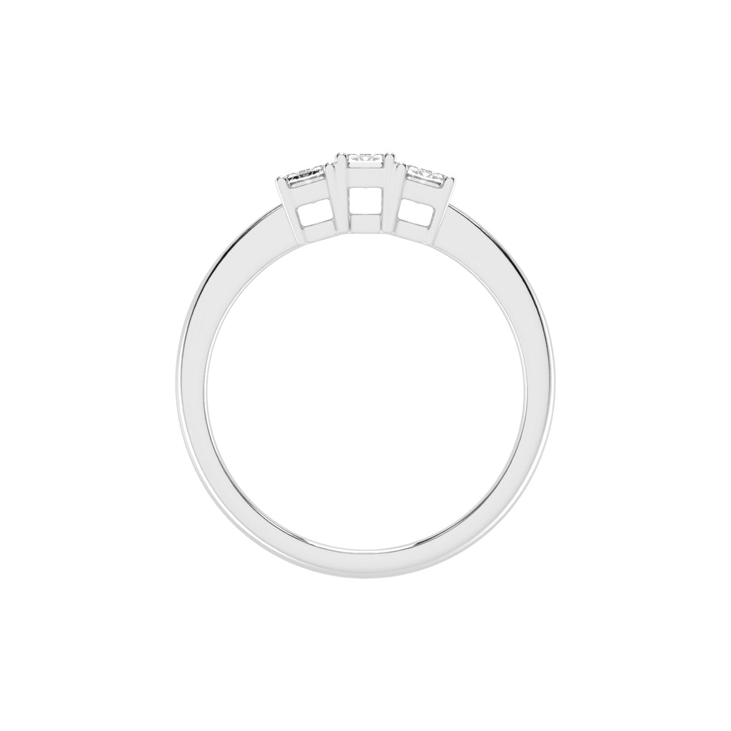 Trinity Emerald-Cut Classic Ring