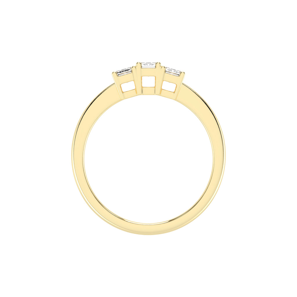 Trinity Emerald-Cut Classic Ring