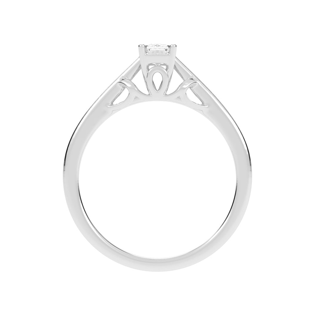 Vintage-Inspired Emerald-Cut Solitaire Ring
