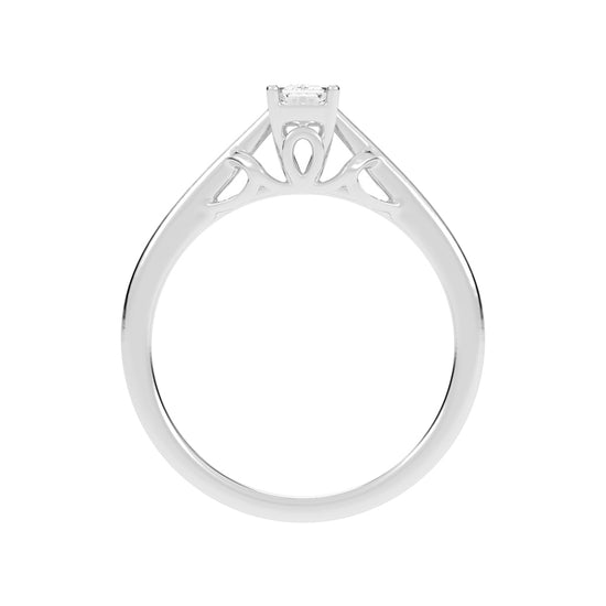 Vintage-Inspired Emerald-Cut Solitaire Ring