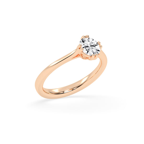 Chic Solitaire Diamond Accent Ring