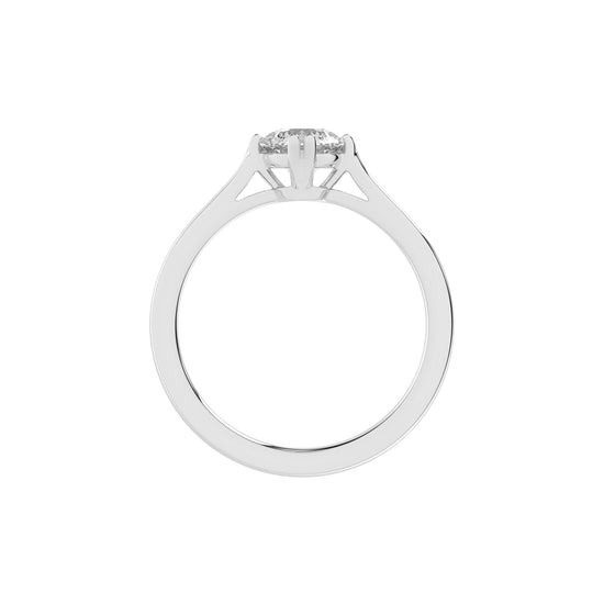 Chic Solitaire Diamond Accent Ring