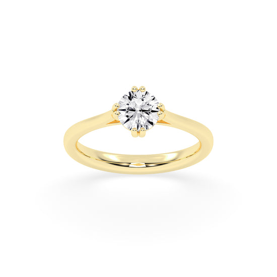 Chic Solitaire Diamond Accent Ring