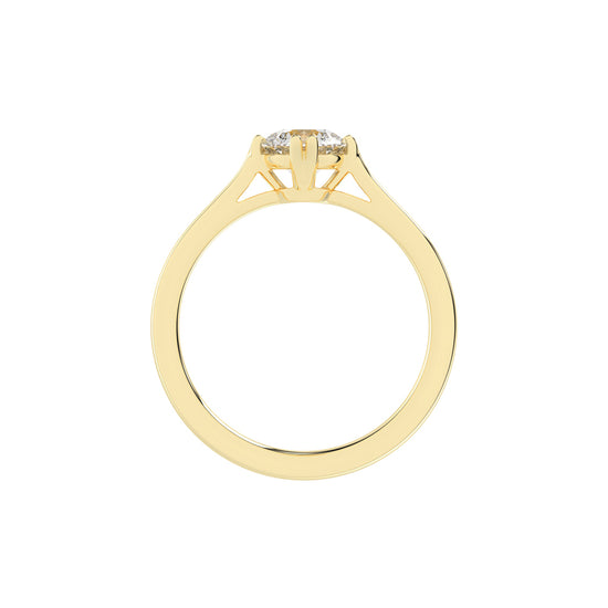 Chic Solitaire Diamond Accent Ring