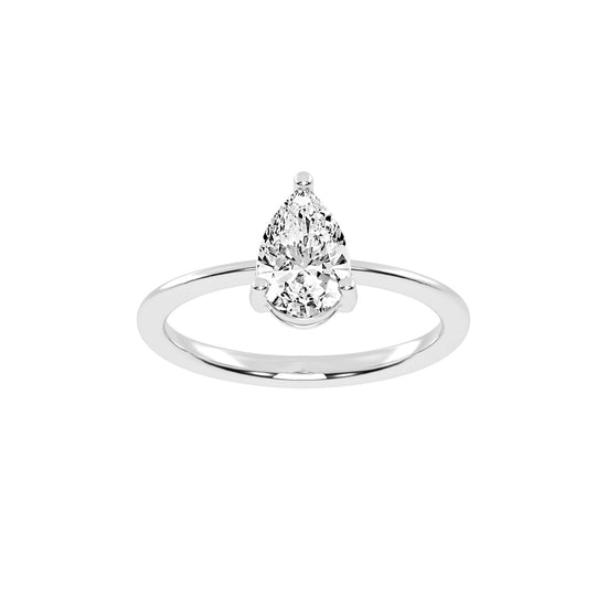 Pear Solitaire Engagement Ring