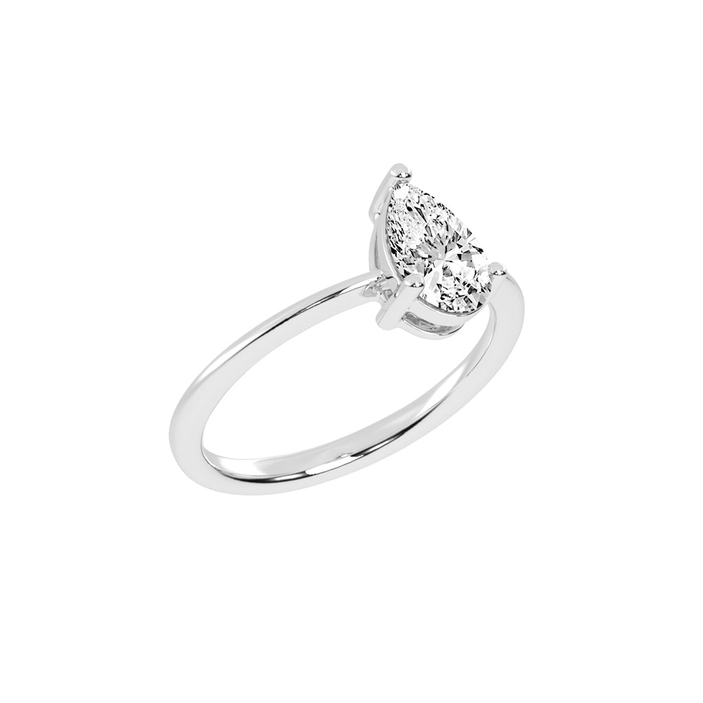 Pear Solitaire Engagement Ring