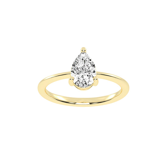 Pear Solitaire Engagement Ring