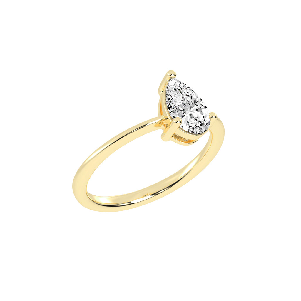 Pear Solitaire Engagement Ring