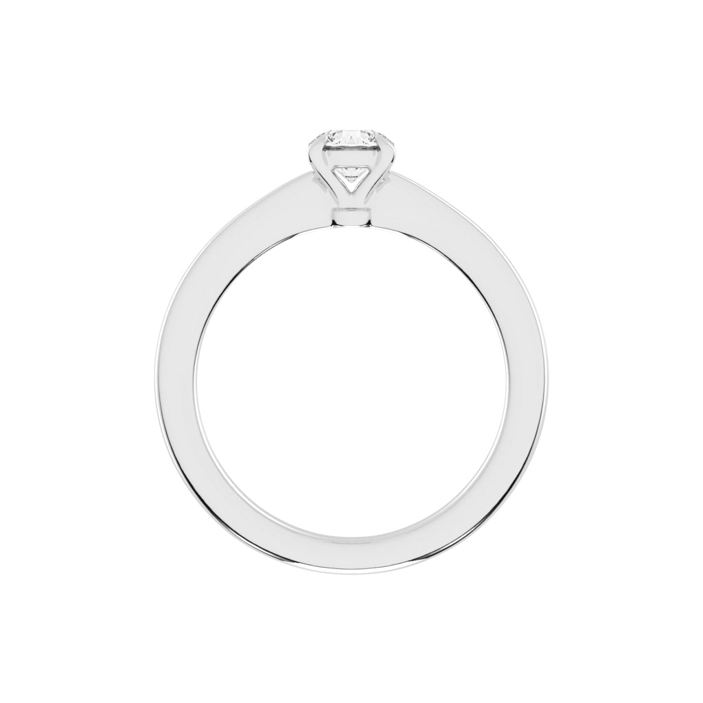 Soleria Tab Prong Round Cut Solitaire Lab Diamond Ring