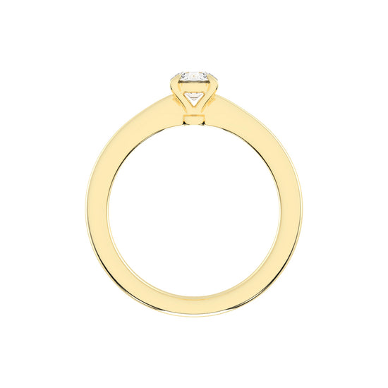 Soleria Tab Prong Round Cut Solitaire Lab Diamond Ring