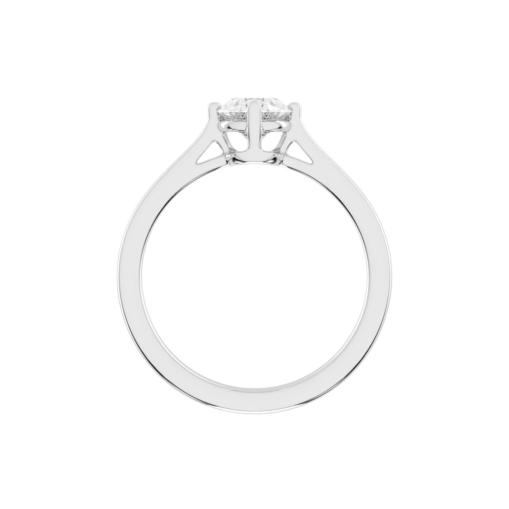 Solivara Oval Cut Solitaire Lab Diamond Ring