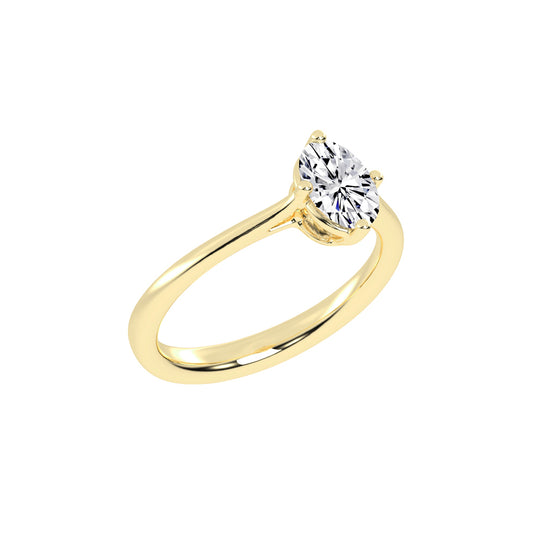 Solivara Oval Cut Solitaire Lab Diamond Ring