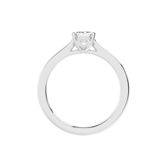 Solaveris Emerald cut solitaire lab diamond ring