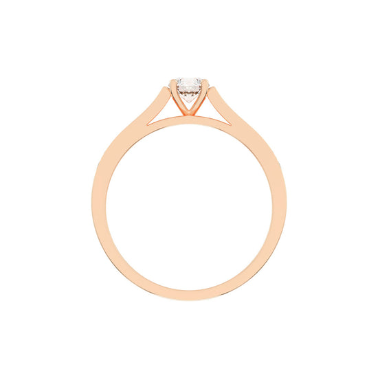 Delanova round cut delicate lab diamond ring