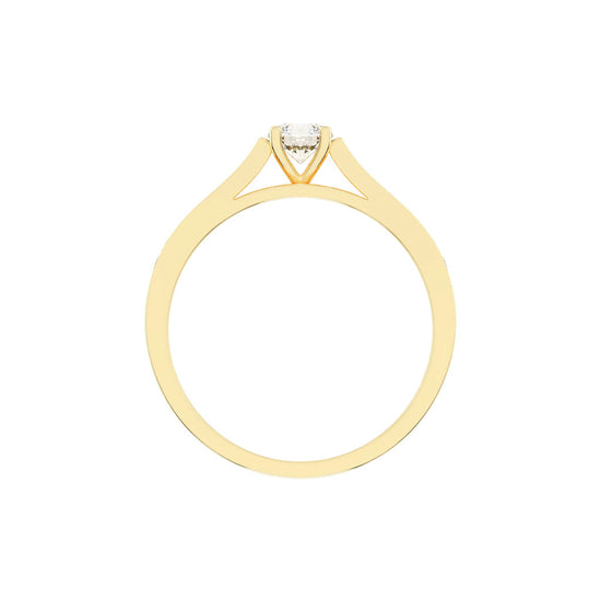 Delanova round cut delicate lab diamond ring