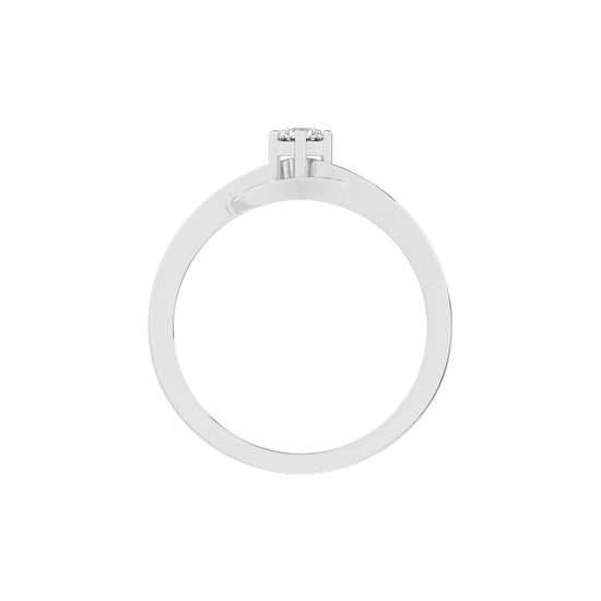Delirelle Bypass round cut delicate lab diamond ring