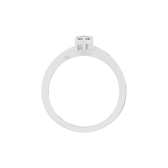 Delirelle Bypass round cut delicate lab diamond ring