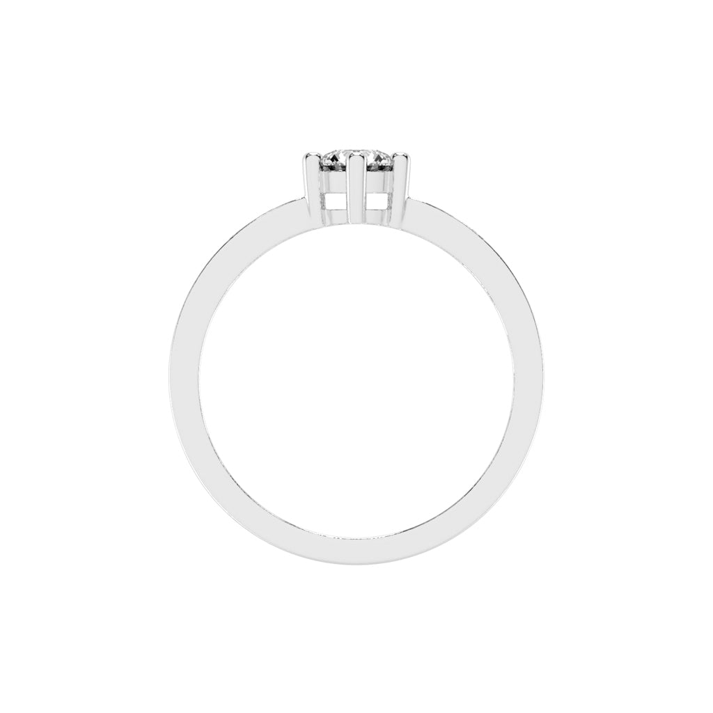 Aurineve channel setting round cut classic lab diamond ring