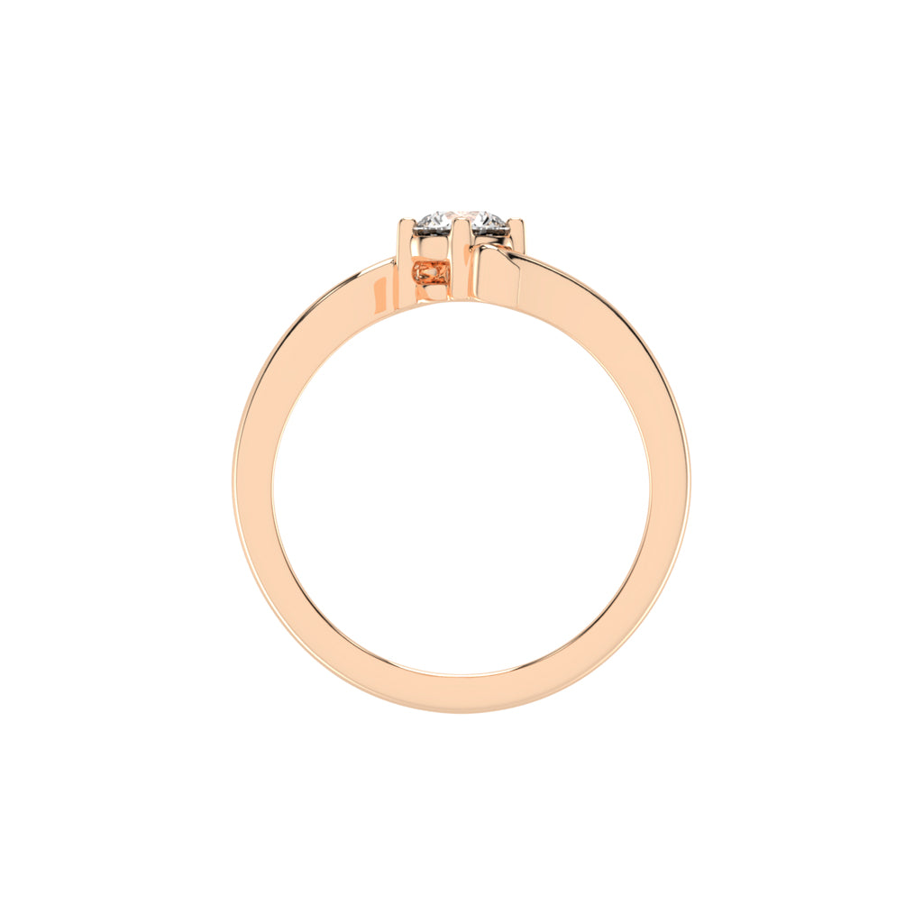Brilluxe Braided Round Cut Classic Lab Diamond Ring