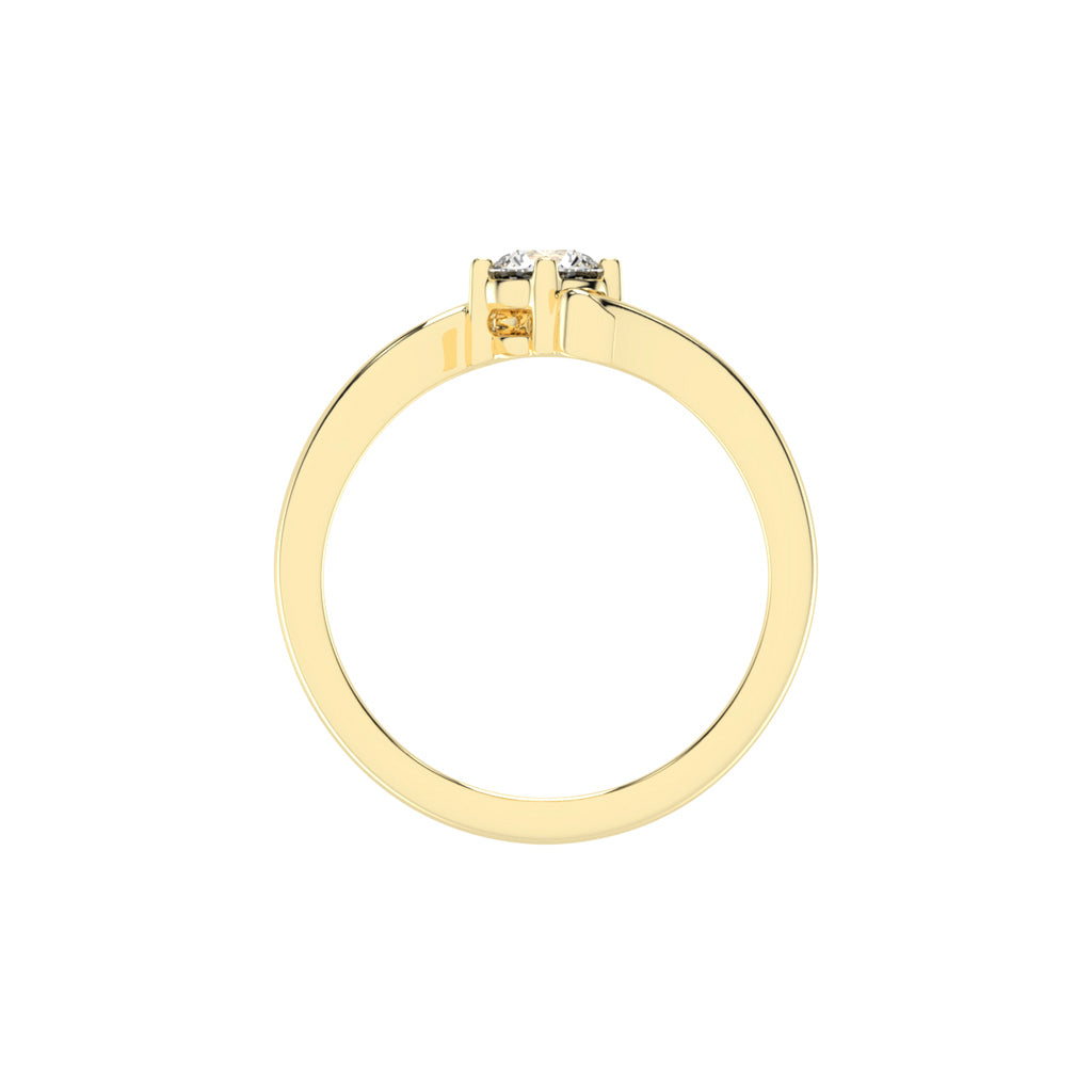 Brilluxe Braided Round Cut Classic Lab Diamond Ring