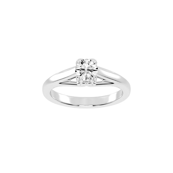 Soliessa Round Cut Solitaire Lab Diamond Ring