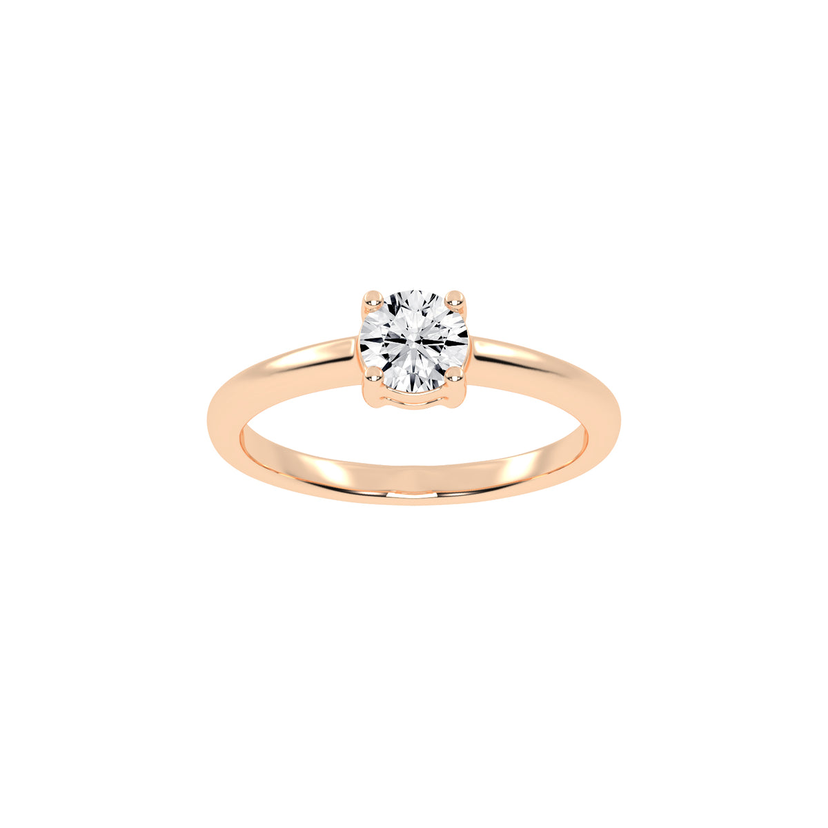 Soliturella Round Cut Solitaire Lab Diamond Ring