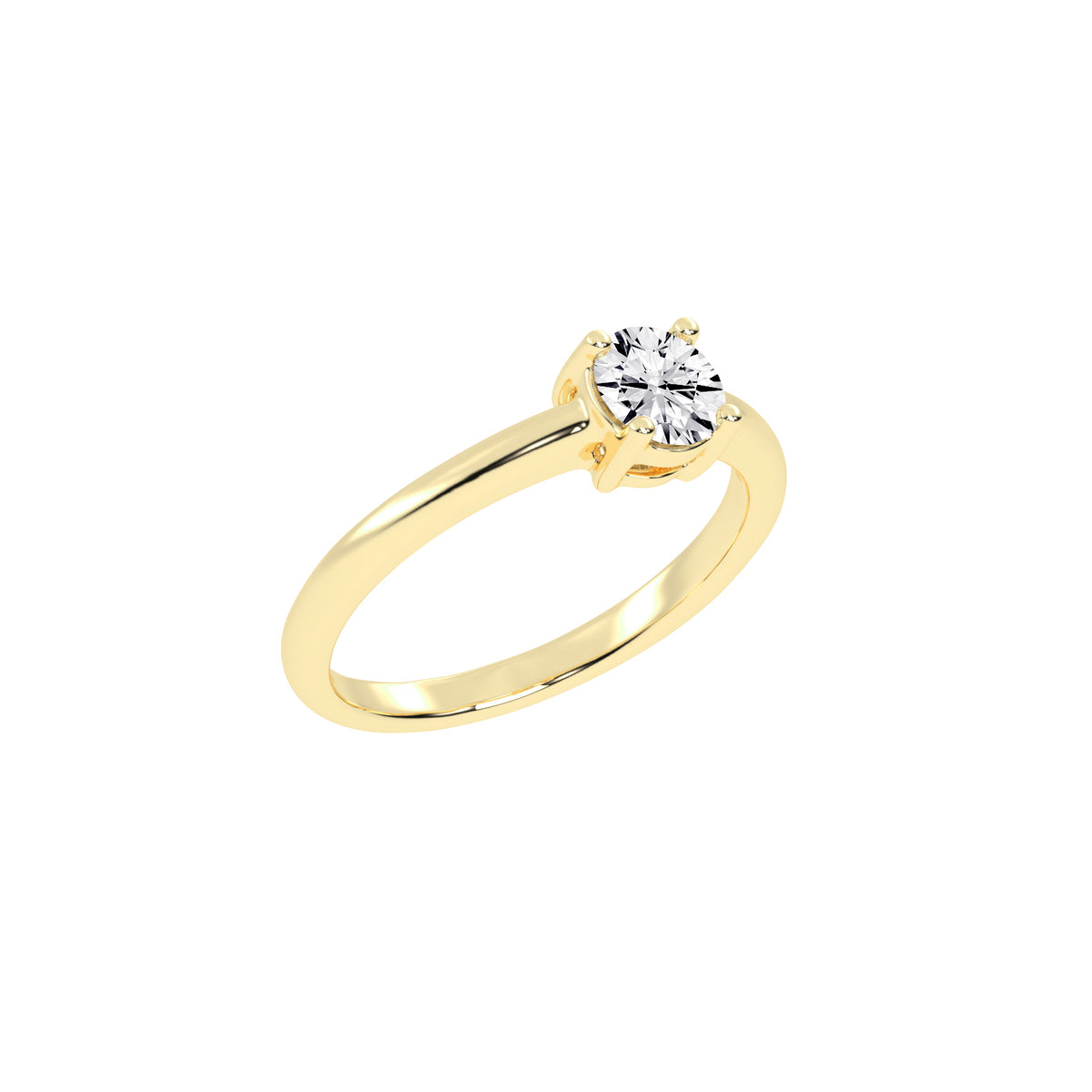Soliturella Round Cut Solitaire Lab Diamond Ring