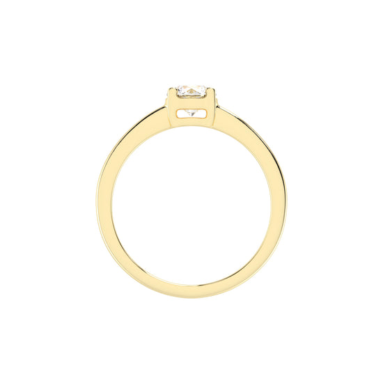 Soliturella Round Cut Solitaire Lab Diamond Ring