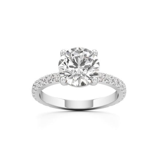 Elysian Crown Solitaire Ring
