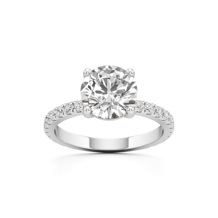 Elysian Crown Solitaire Ring
