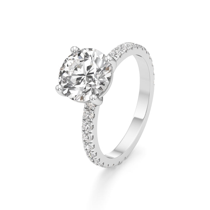 Elysian Crown Solitaire Ring
