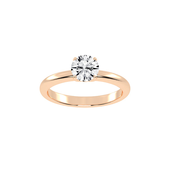 Classic Round Solitaire Engagement Ring