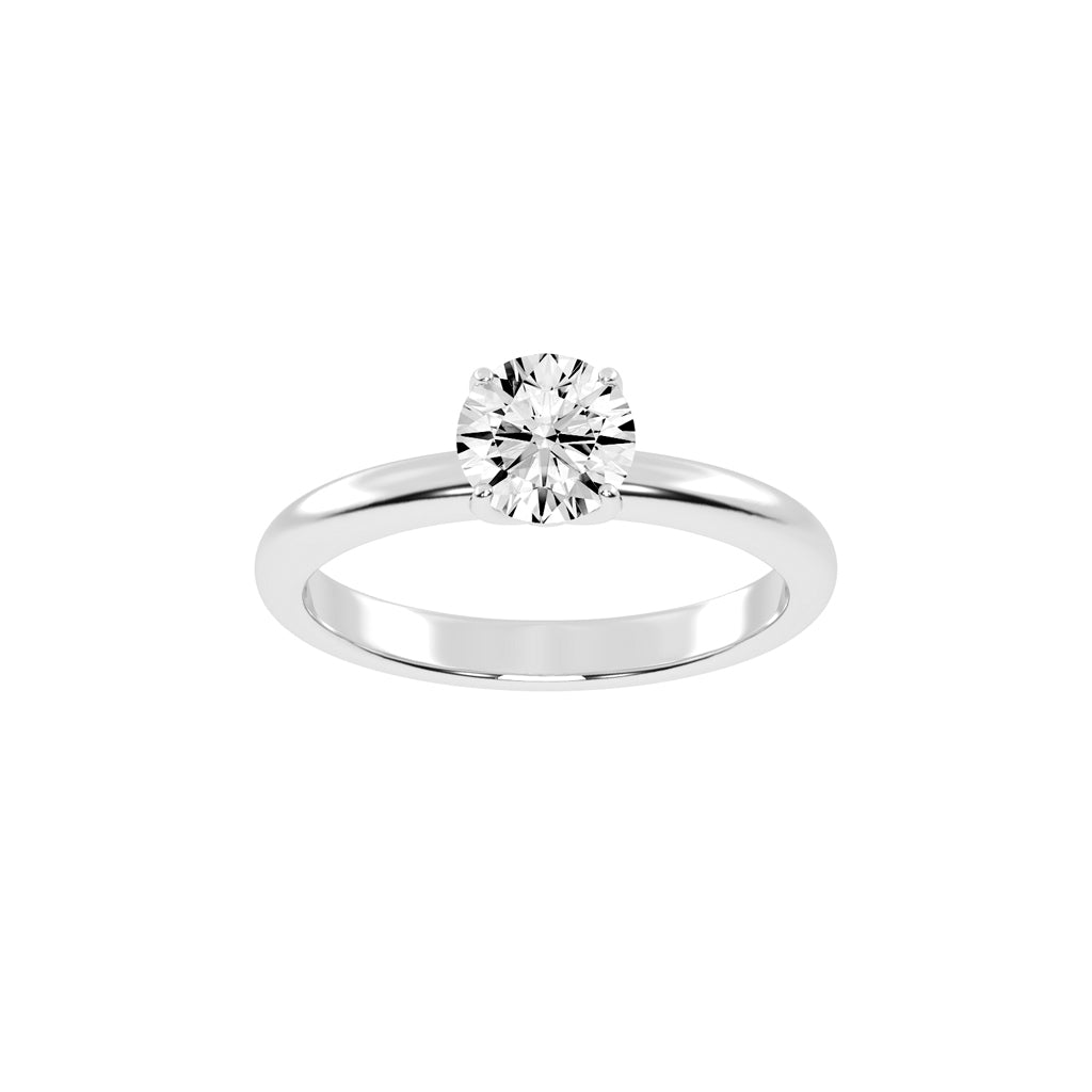 Classic Round Solitaire Engagement Ring
