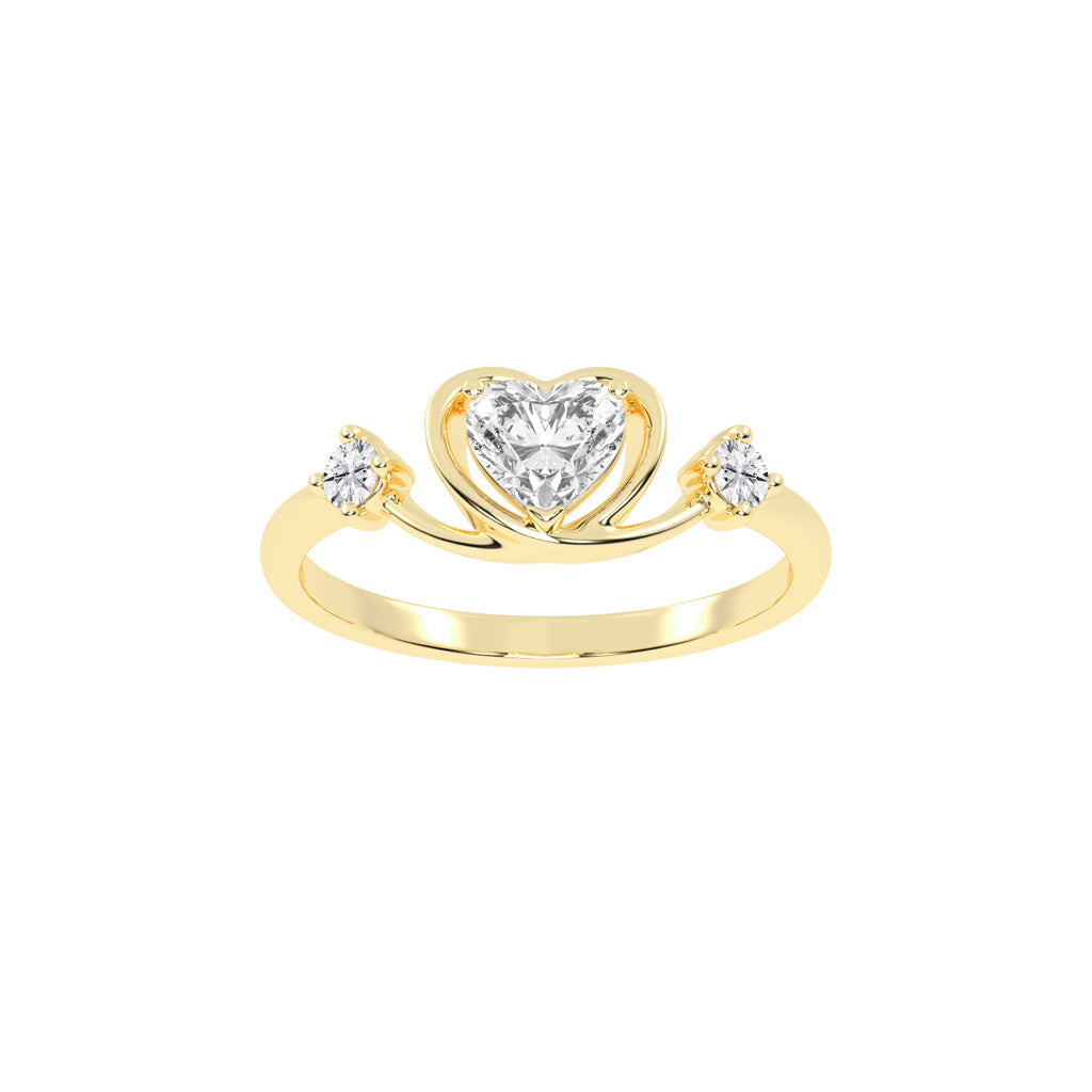 Crowned Heart Promise Ring