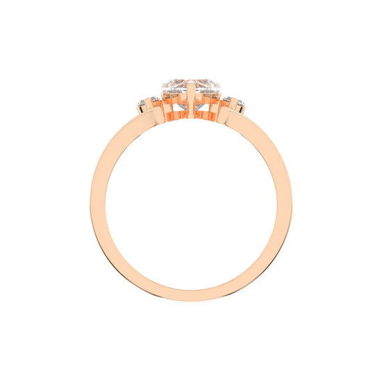 Whimsical Heart & Marquise Ring