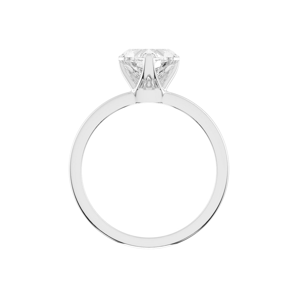 Amora Heart Solitaire Lab Diamond Ring