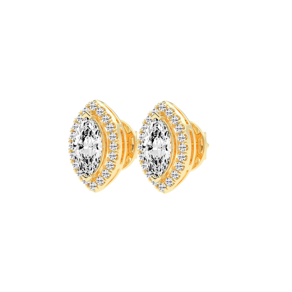 Luminous Marquise Blossom Studs