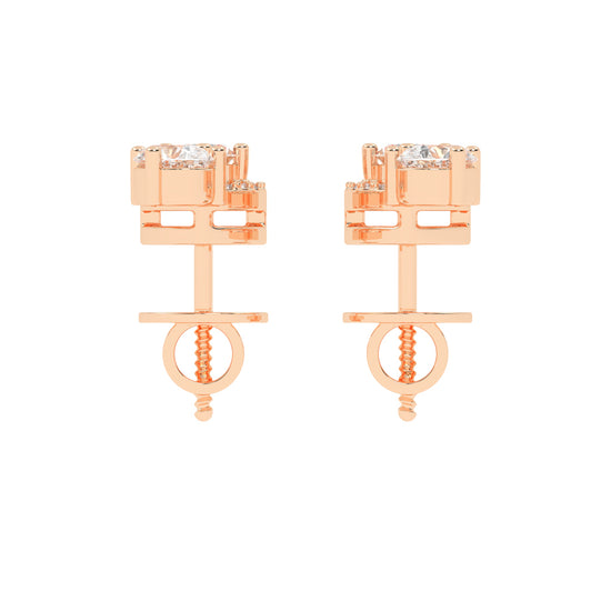 Luminous Duo Sparkle Stud Earrings
