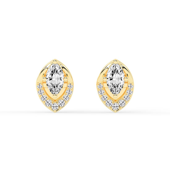 Luminous Marquise Sparkle Stud Earrings