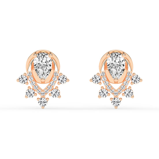 Aurora Drip – Teardrop Cluster Earrings