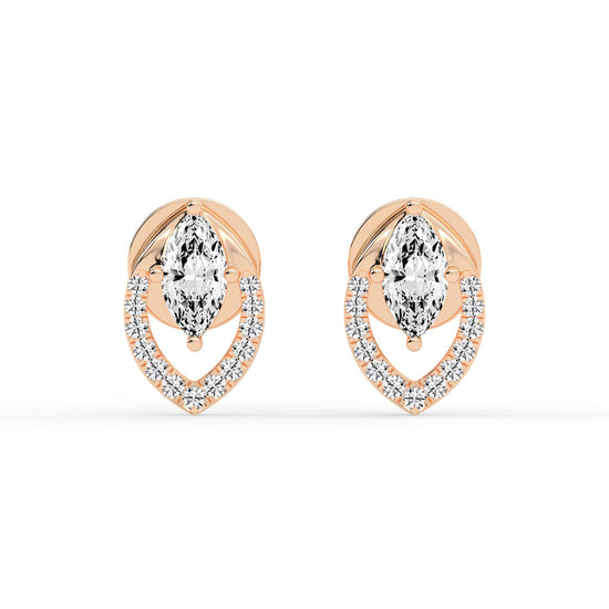 Virelle Spark – Marquise Halo Earrings